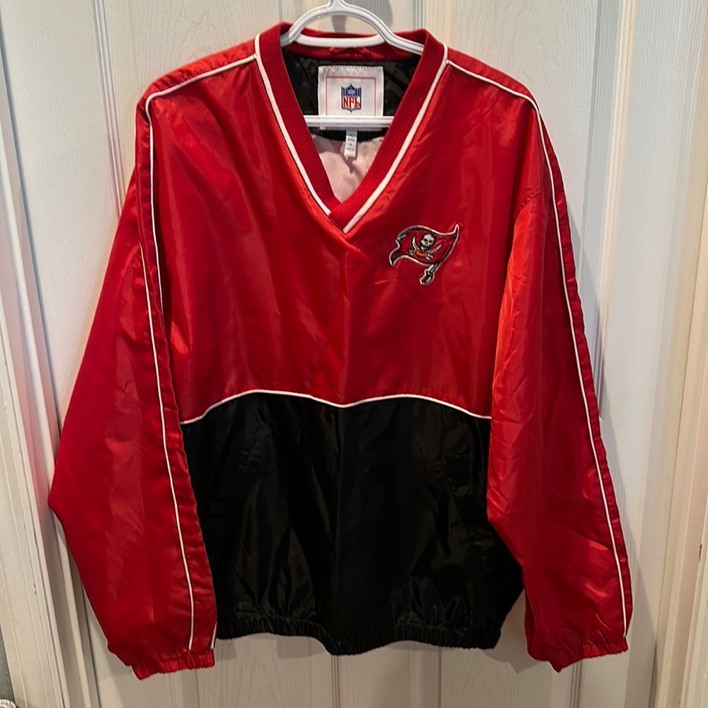 NFL wind breaker Florida Tampa Bay Buccaneers football Pullover large
